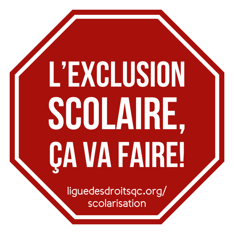 exclusion_scolaire L'exclusion scolaire, ça va faire!